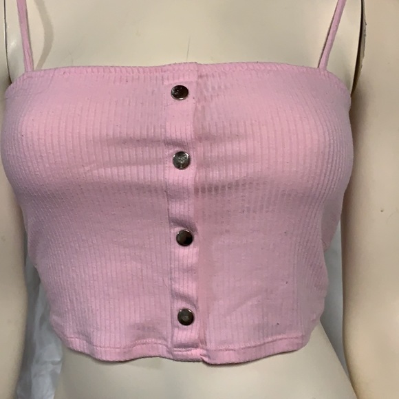 pink crop top - Picture 2 of 3